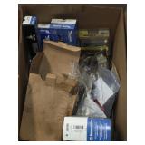 BOX LOT ASSORTED AUTOMOTIVE PARTS