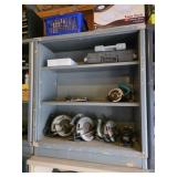 Vintage Steelcase storage shelving unit,