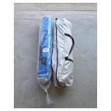 Two camping tents, 87.7 x 78.7 x 53.2
