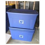 4 Sterilite 35 gallon storage totes, four