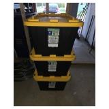 3 Greenmade 27 gallon storage totes