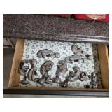 Garage cabinet drawer clean out - assorted pipe