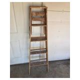 Vintage Rich 5 ft wooden ladder