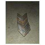 8 custom-made steel angle brackets, 3x3 x 1/4