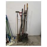 Lots of miscellaneous lawn and garden tools -