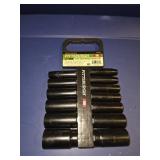 Pittsburgh 13 piece deep impact SAE socket set
