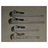 4 vintage Rigid Tool heavy duty aluminum pipe