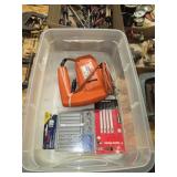 Vintage Black & Decker jigsaw with assorted
