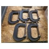 5 vintage Diecraft number 403 c clamps