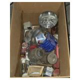 Box lot assorted building supplies