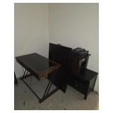 6 pcs modern dark furniture lot - two coffee