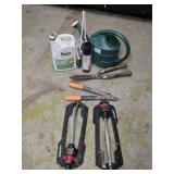 Garage cabinet clean out - assorted lawn and
