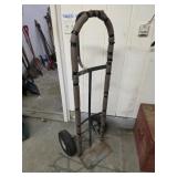 2 wheel metal dolly hand cart, one tire is flat