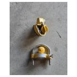 Two assorted trailer hitch locks