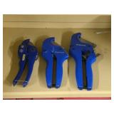 3 pairs plastic pipe cutters