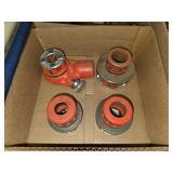 Four vintage Rigid pipe threader heads