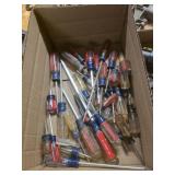 Box lot assorted Craftsman screwdrivers
