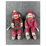 Vintage sock monkeys