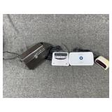 Midland weather alert radio, Binoculars & alarm