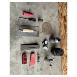 Pressure gauges, oil can, Screw Driver and more