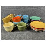 Fiesta small plates & tea cups