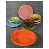 Fiesta serving plates/small bowls & platter
