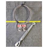 Metal wire & wire rope thimble 3/8" & turnbuckle