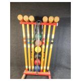 Croquet yard game.