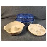 Enamel Coated Roaster,Bundt Pan, Muffin Pan
