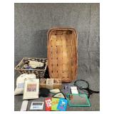 Magnifiers, mirror, puzzles and baskets