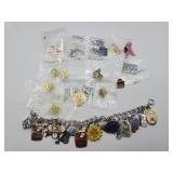Charm bracelet & extra charms