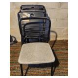 Folding chairs.
