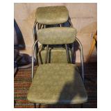 Folding chairs.