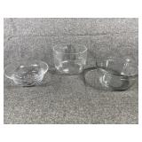 Glass serving bowls