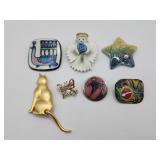 Painting/angel/animal/star Pins
