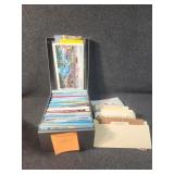 Metal Container with Postcards