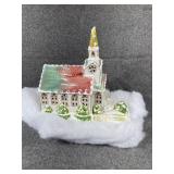 Glass Christmas church decor