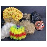 Halloween wigs, hats, masks & clown costume