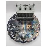 VINTAGE GLEANER ANNIVERSARY BANK & Tray