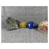 Marquette Rock display & candle light decor