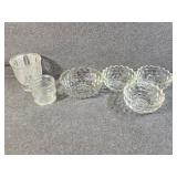 Cut Glass Bowls, Small Glass Vases