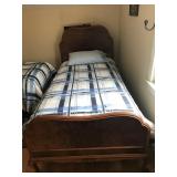 Twin size bed mattress & frame