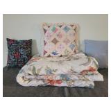 Comforter blanket & throw pillows
