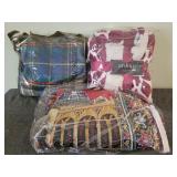 Soft throw blankets