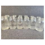 Various vintage Mason and Bell jars.