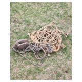 Old Rope and Wooden Pulley