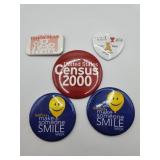 Happy/political/teddy bear Pins