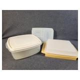Yellow Tupperware Container, Large Rubbermaid