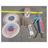 Blades for cutting concrete, c clamps, roof