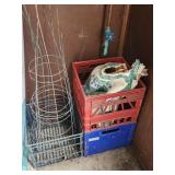 Plastic Milk Crates, Tomato Cages